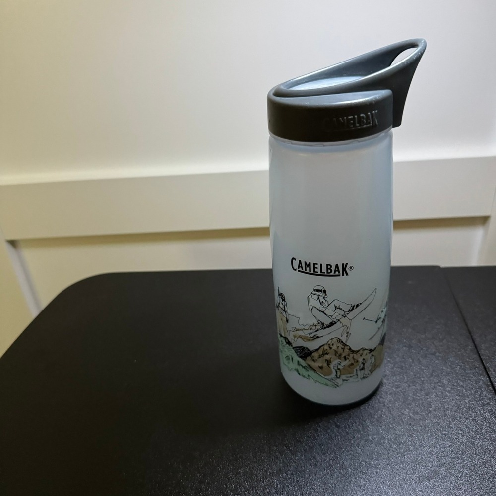 Camelbak Water Bottle Skiing Graphic BPA Free Leak‎ Proof Sport 25 oz